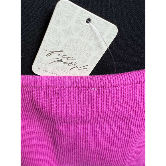 Free People “Have My Heart” Cropped Tank Top Raspberry Sorbet M - Picture 10 of 13